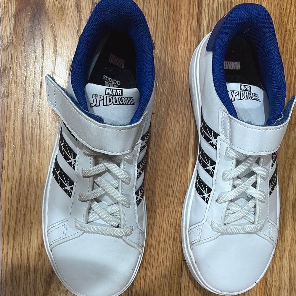 Marvel Spider-Man White and Black High-Tops